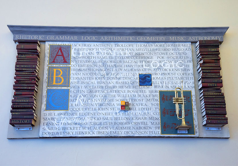 Artwork by Dennis Evans at the University Branch