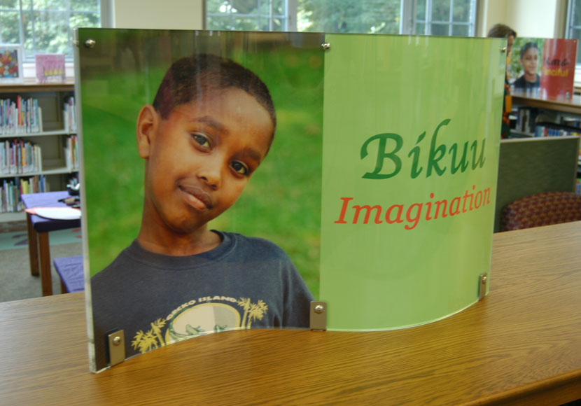 Artwork by Gu Xiong at the Columbia Branch