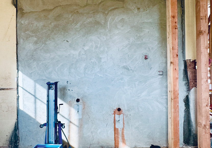 University Branch interior southwest wall